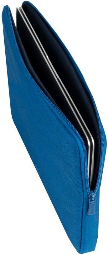 RIVACASE Laptop Sleeve 14 Inch - Notebook Case for Men and Women - Waterproof Case Fits MacBook 15 - Computer Bag for Work College Travel 14" blue