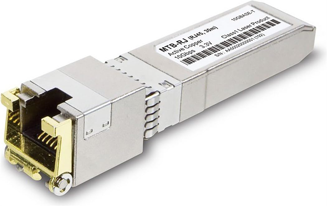 Planet 10GBASE-T SFP+ Copper RJ45 Transceiver, MTB-RJ (Transceiver)