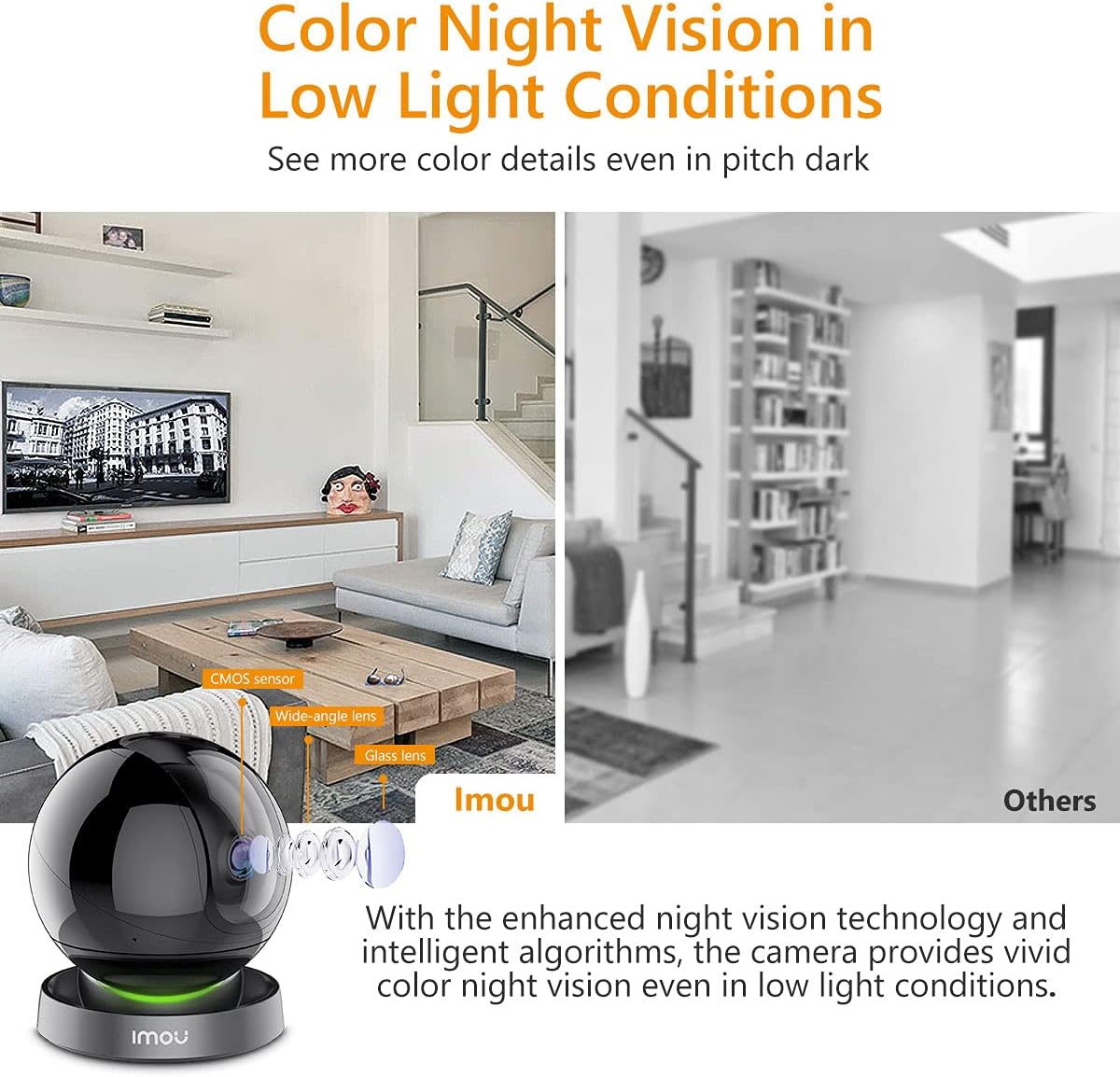Imou 4MP WiFi Surveillance Camera, WiFi IP Camera, Car Cruise & Smart Tracking, Motion Detection with Two-Way Audio, Night Vision 10 m