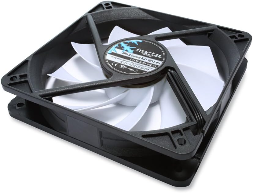 Fractal Design Silent Series R3 120mm FD-FAN-SSR3-120-WT White 120mm Single