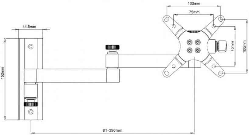 Techly Wandhalterung fur LCD 13-30 neigbar 3 Gel