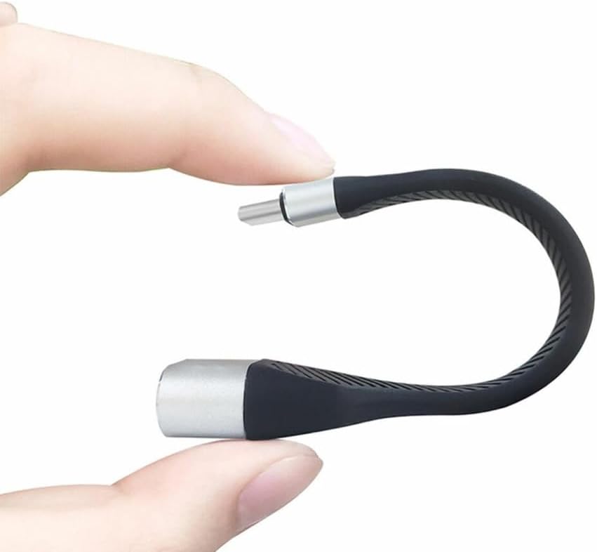 TECHLY 367942 Short Flat Cable USB-C™ Male to Displayport Female FPC 13.2 cm Black