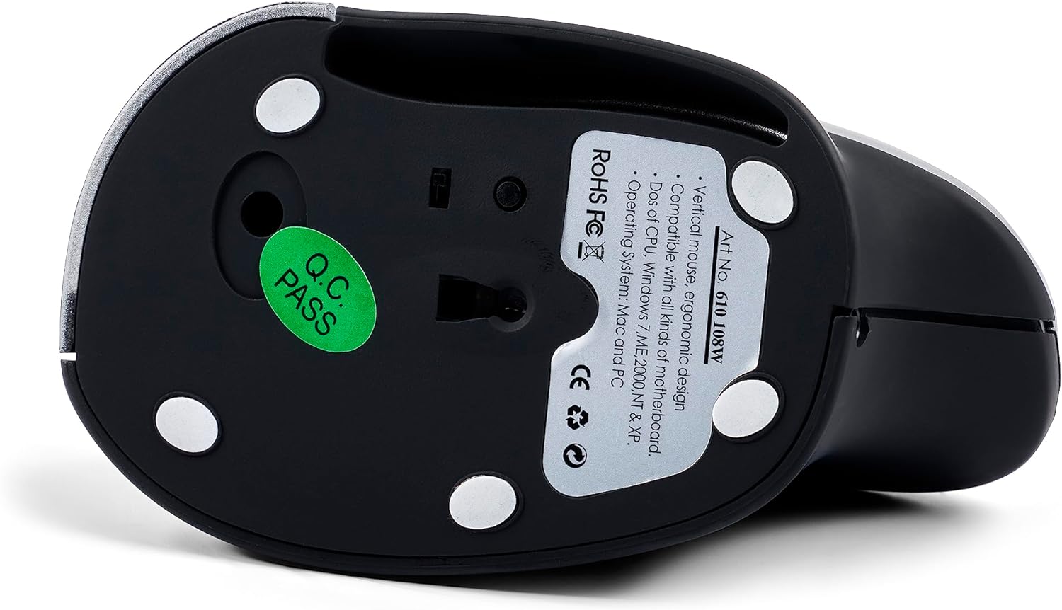 Bakker Elkhuizen BNEGMW GRIP Vertical mouse GripMouse 3 keys/scroll wheel/wireless