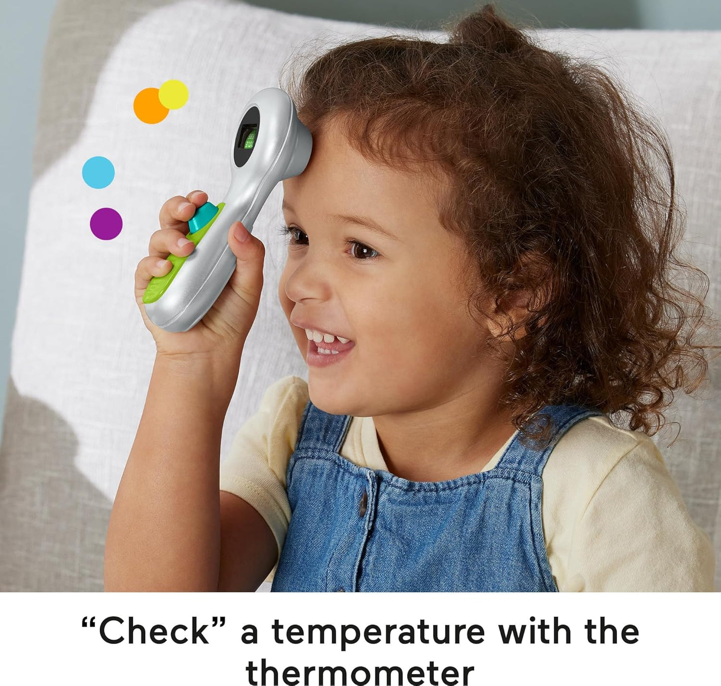 Fisher-Price Kit médico, juguete de imitación con estetoscopio y accesorios de medicina, con maletín de tela para transporte, juego de profesiones +3 años (HYH26
