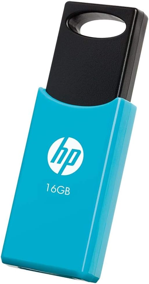 HP v212w USB 2.0 Flash Drive - Blue - 16GB 16GB Pack of 1 Blue