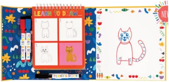 Floss and Rock Leren tekenen, huisdieren, 7 inch lengte, tekenboek voor kinderen