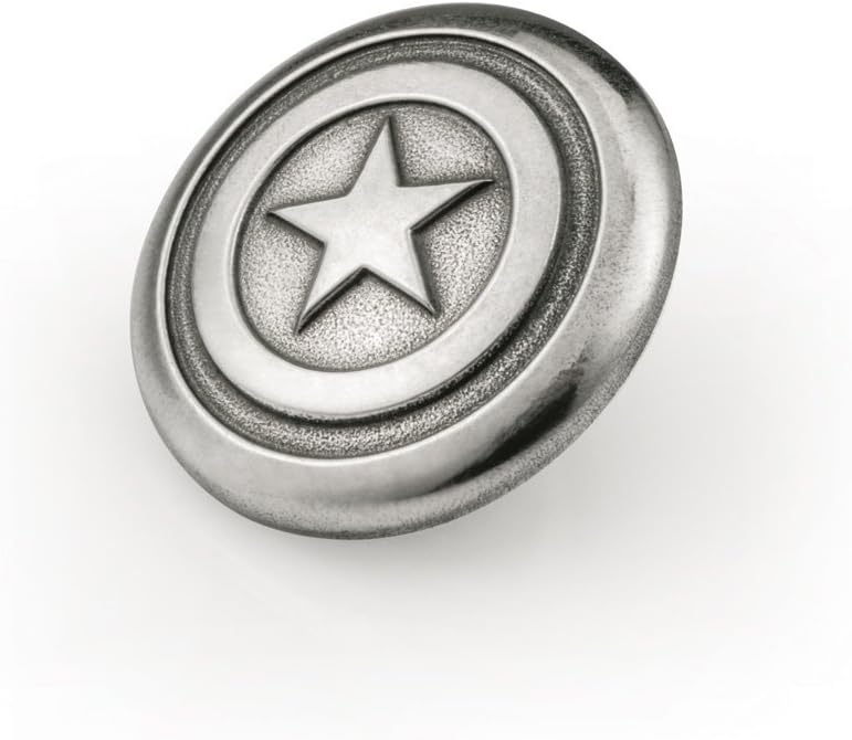 Royal Selangor Hand Finished Marvel Collection Pewter Captain America Lapel Pin