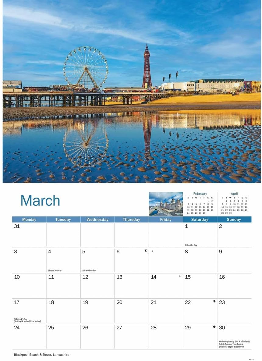 North West England A4 Calendar 2025 (PFP)