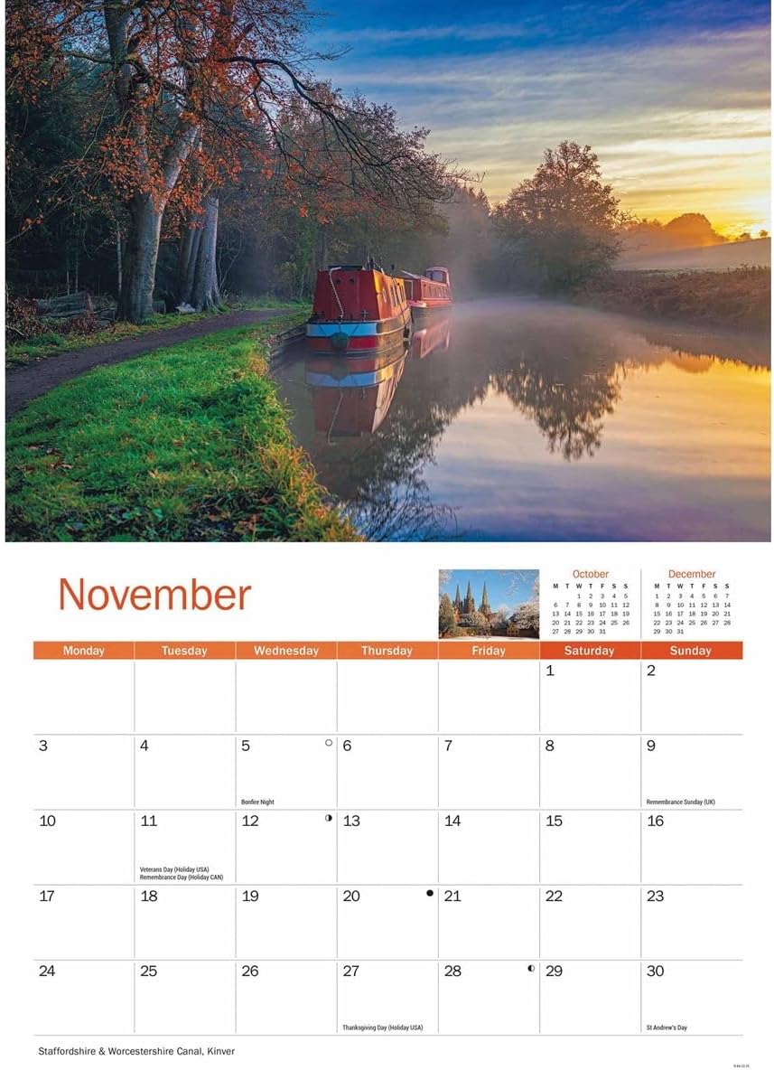 Staffordshire A4 Calendar 2025 (PFP)