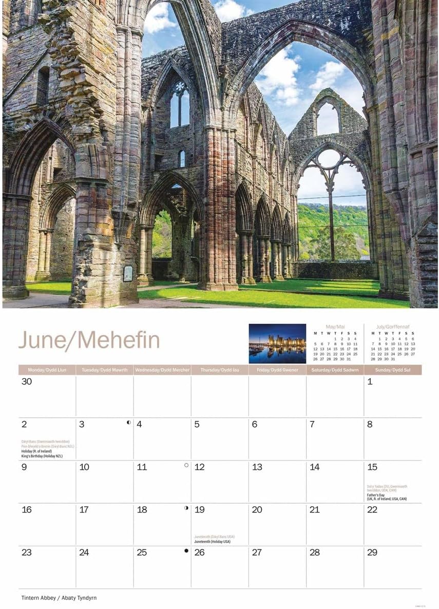Wales A4 Calendar 2025 (PFP)