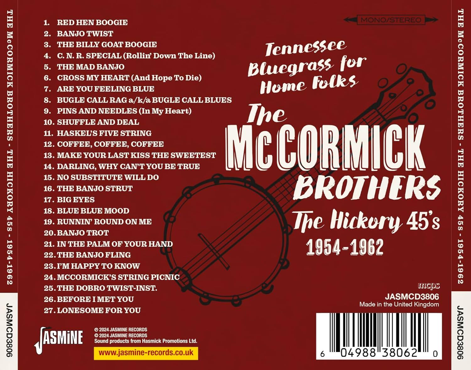 Tennessee Bluegrass for Home Folks: The Hickory 45s 1954-1962