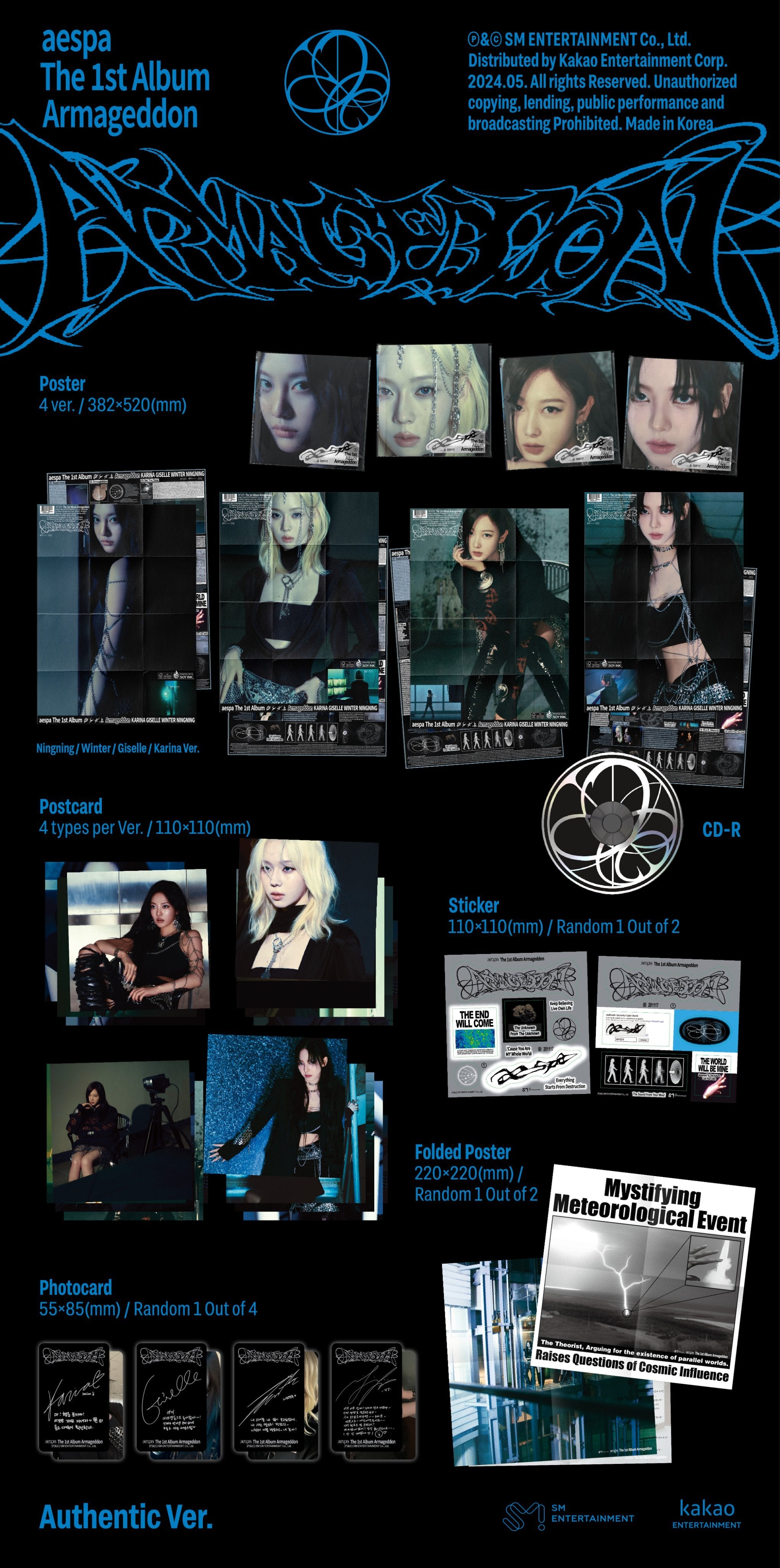 The 1st Album 'Armageddon' (Poster Ver.)