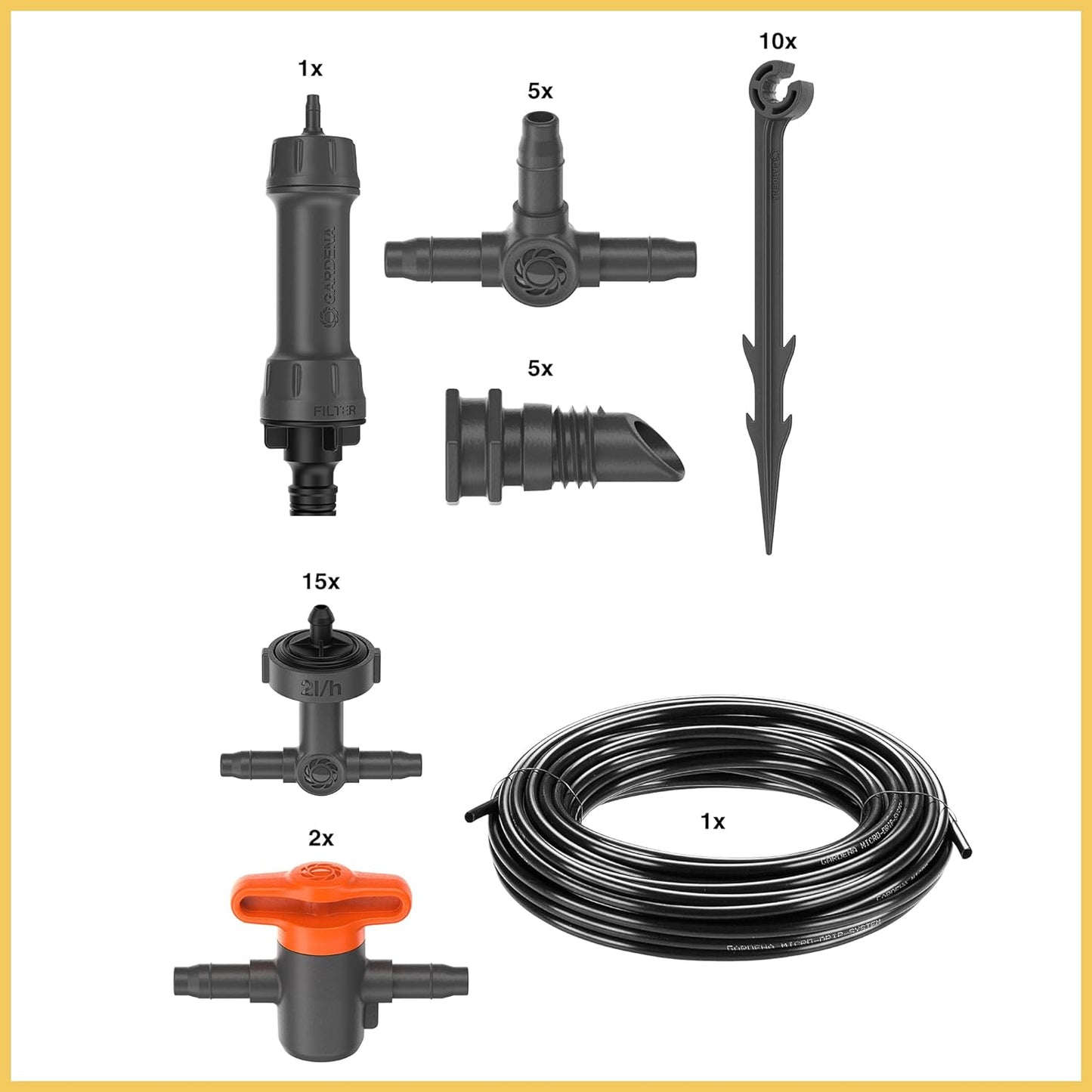 Gardena - Gardena Micro-Drip-Irrigation Balcony Set ?(15 Plants)? - 15 Plants