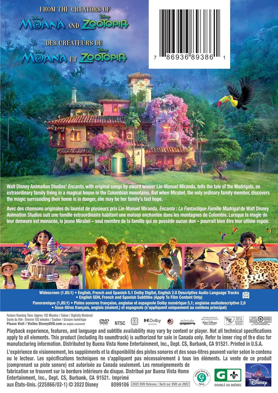 Encanto (DVD) (Bilingual