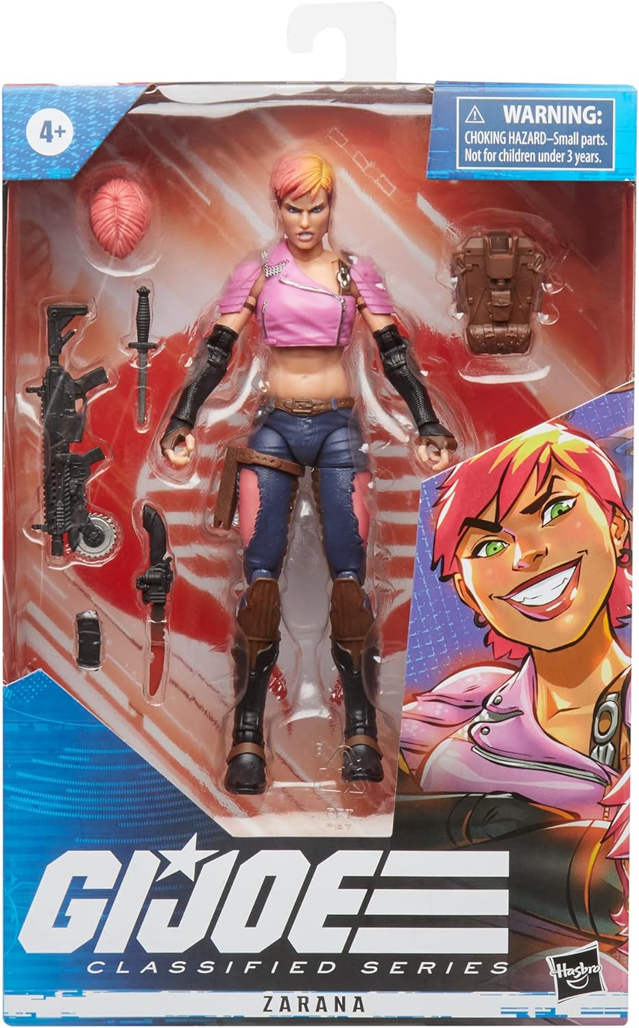 G.I. Joe F4026 Classified Series, Premium Collectible 6" Zarana 48 Figure with Many Accessories, Special Packaging, Multicolored