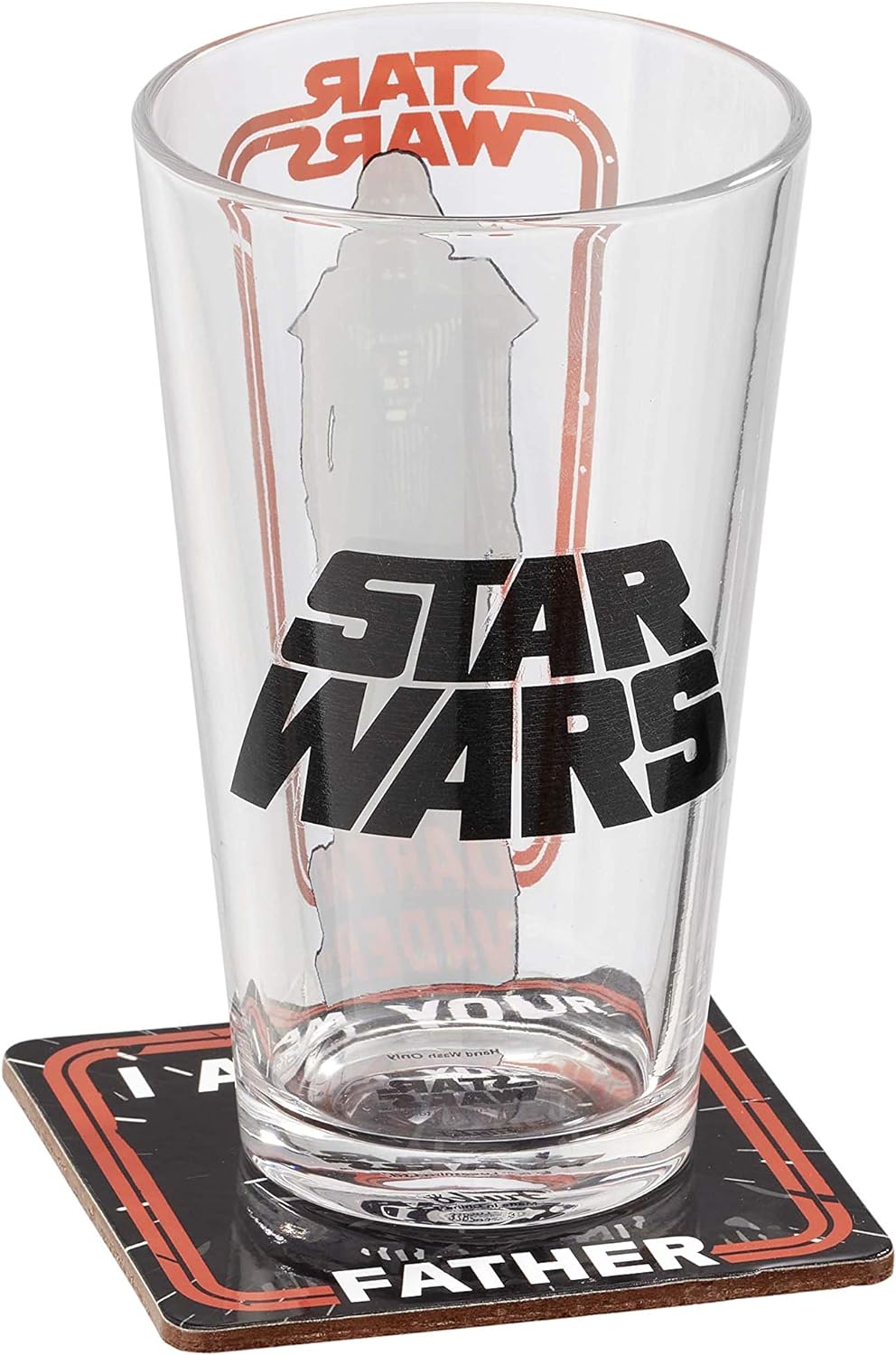 Funko UT-SW06422 Star Wars Pint Glass and Coaster Set, Multicolour, 568ml