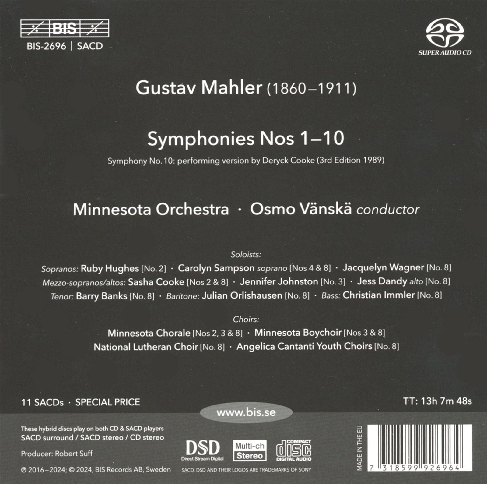 Mahler: Symphonies 1-10