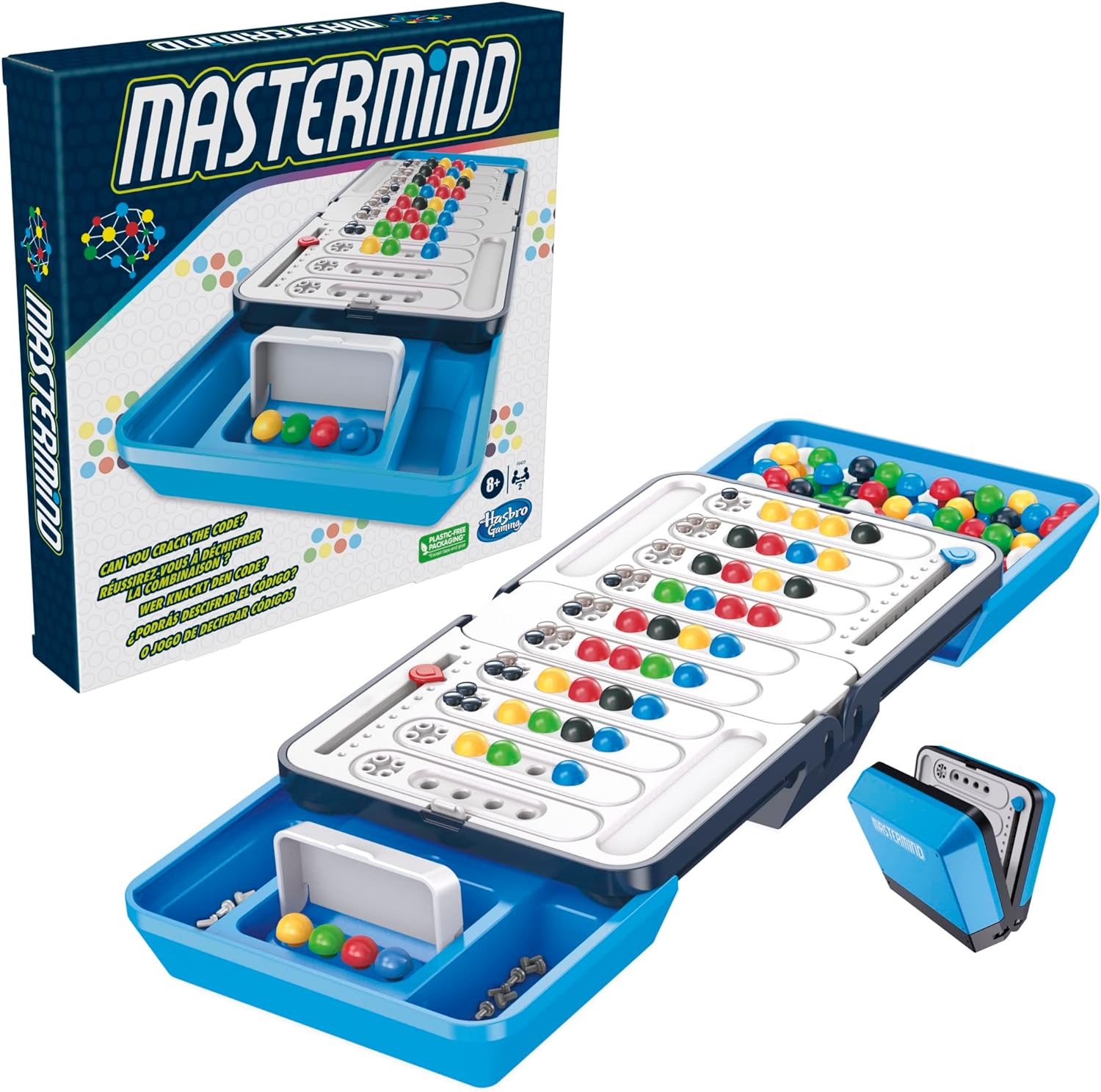 Mastermind Board Game for Families and Children, The Classic Code Cracking Game, Family Games
