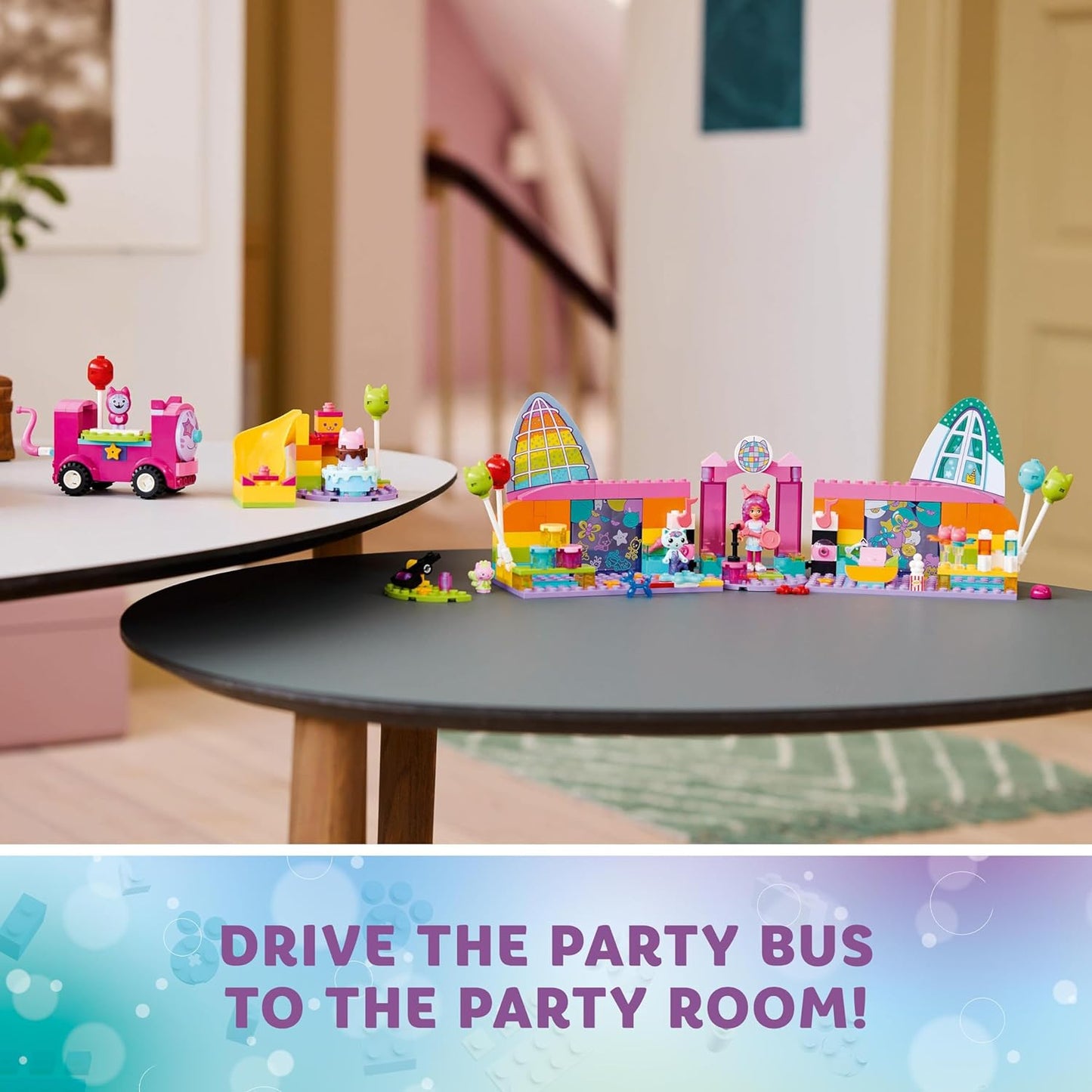 LEGO Gabby’s Dollhouse Gabby’s Party Room Disco Playset for Kids, DJ Entertainment Toy with Slide and Animal Figures, Creative Role Play Gift for 4 Plus Year Old Girls & Boys 10797