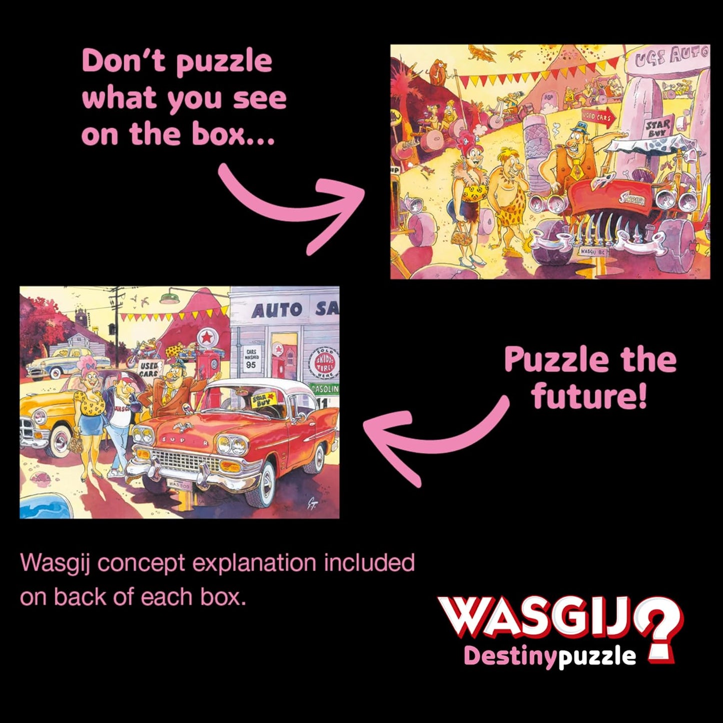 Wasgij - Retro Destiny 8 (1000 Pieces) (Jum01851)