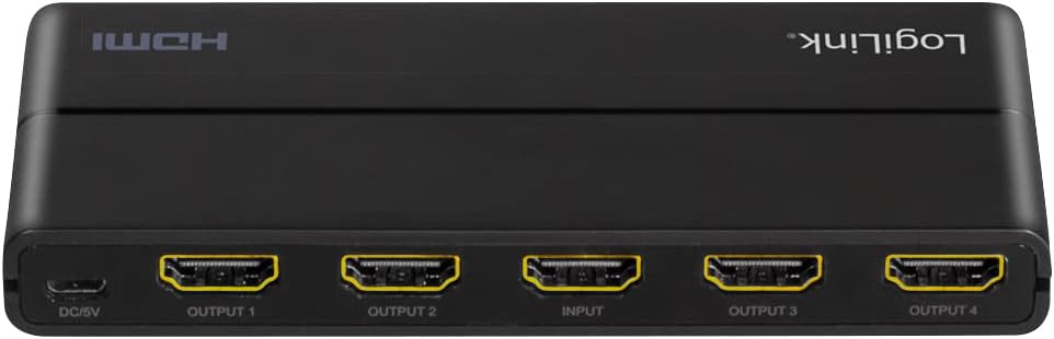 `LogiLink HDMI-Splitter 1x4-Port, 4K/60Hz, Downscal`