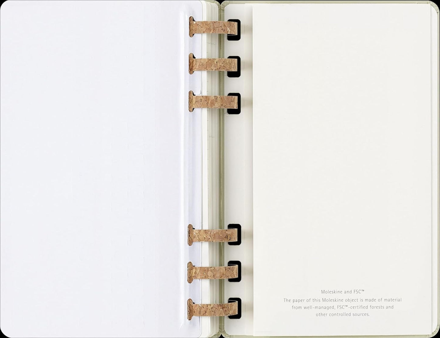 Moleskine Weekly & Monthly Planner, Spiral 12-Month 2025, Hard Cover and Elastic Closure, Crush Kiwi Color, Large Format 15x21 cm