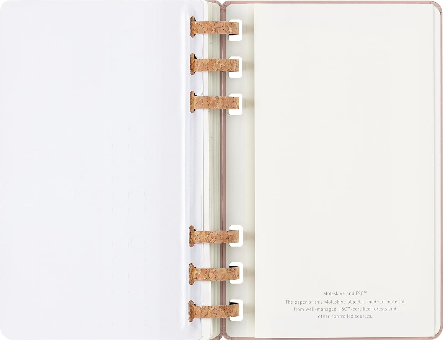 Moleskine Weekly & Monthly Planner, Spiral 12-Month 2025, HardCover and ElasticClosure, Crush Almond Color, Large Format 15x21 cm