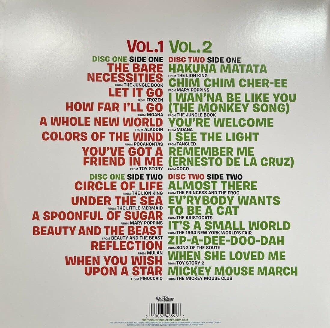 Disney Ultimate Hits Vol. 1 & 2