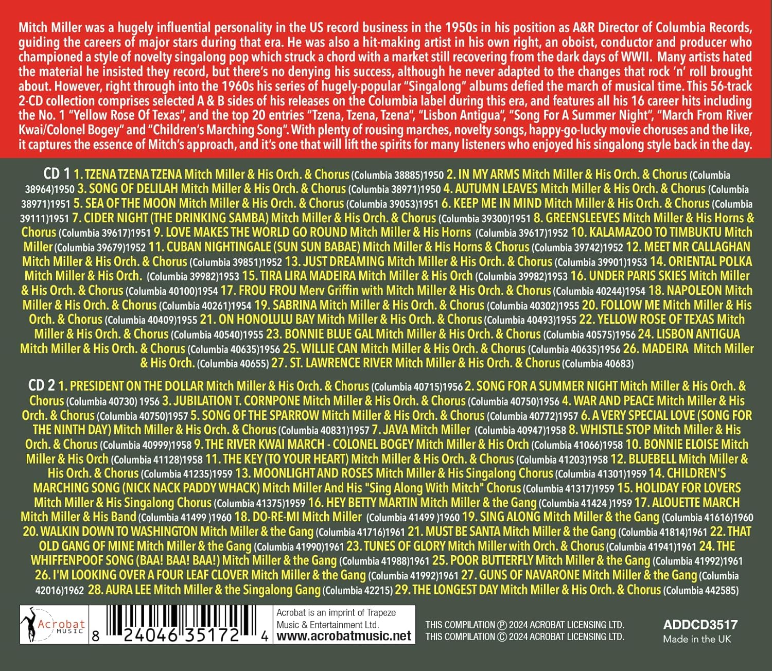The Yellow Rose Of Texas -Selected A & B Sides 1950-62