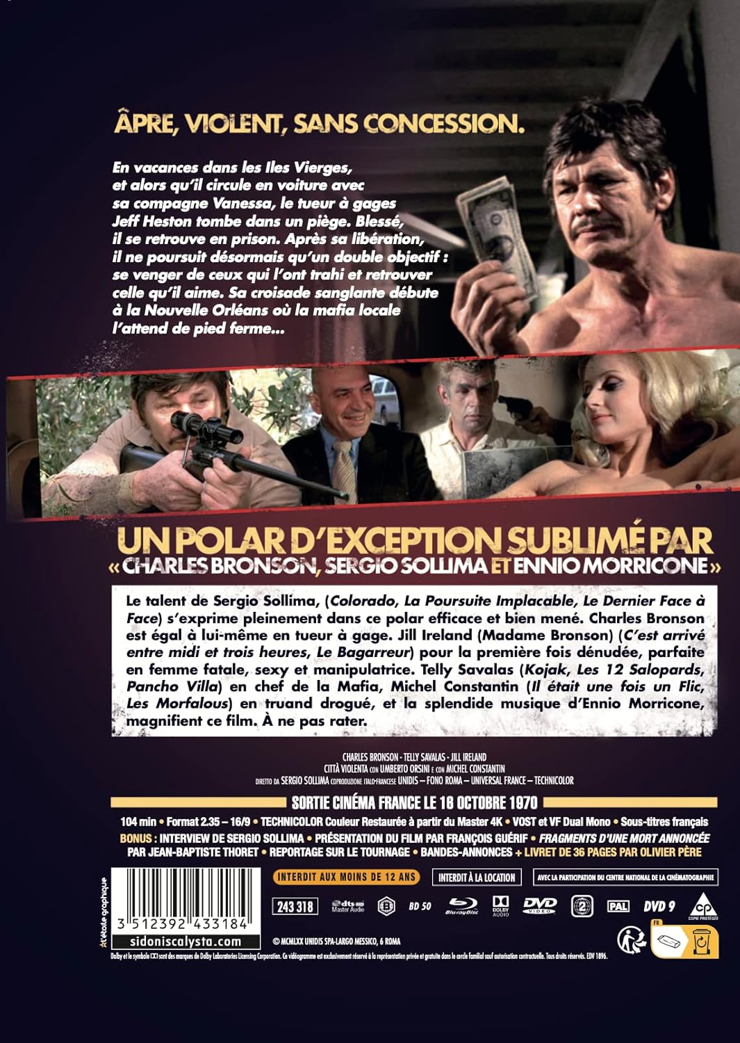 Movie La Cite De La Violence+Livret/Blu-Ray+Dvd ( DVD NEW
