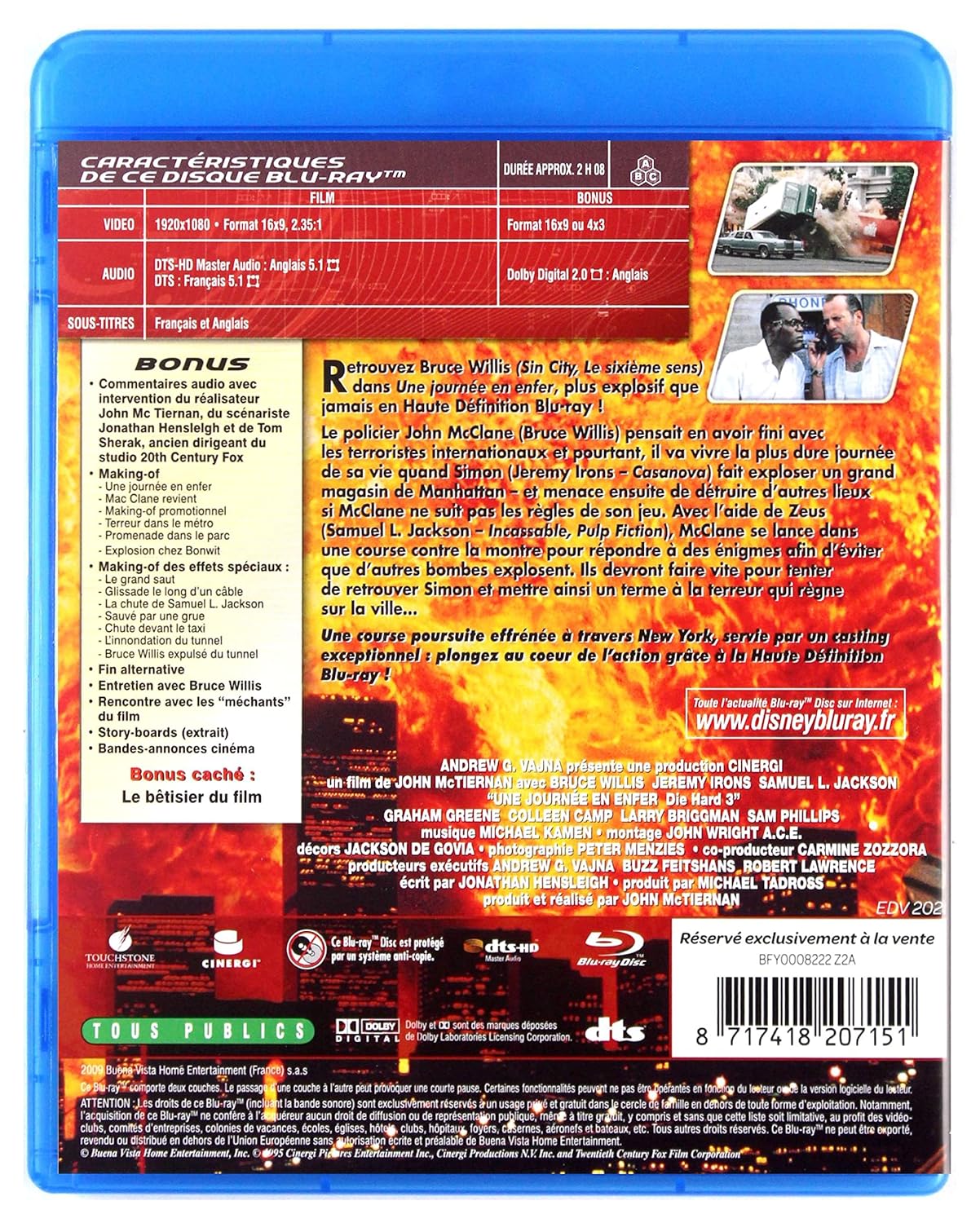 Die Hard 3 Une Journee En Enfer/Blu-Ray