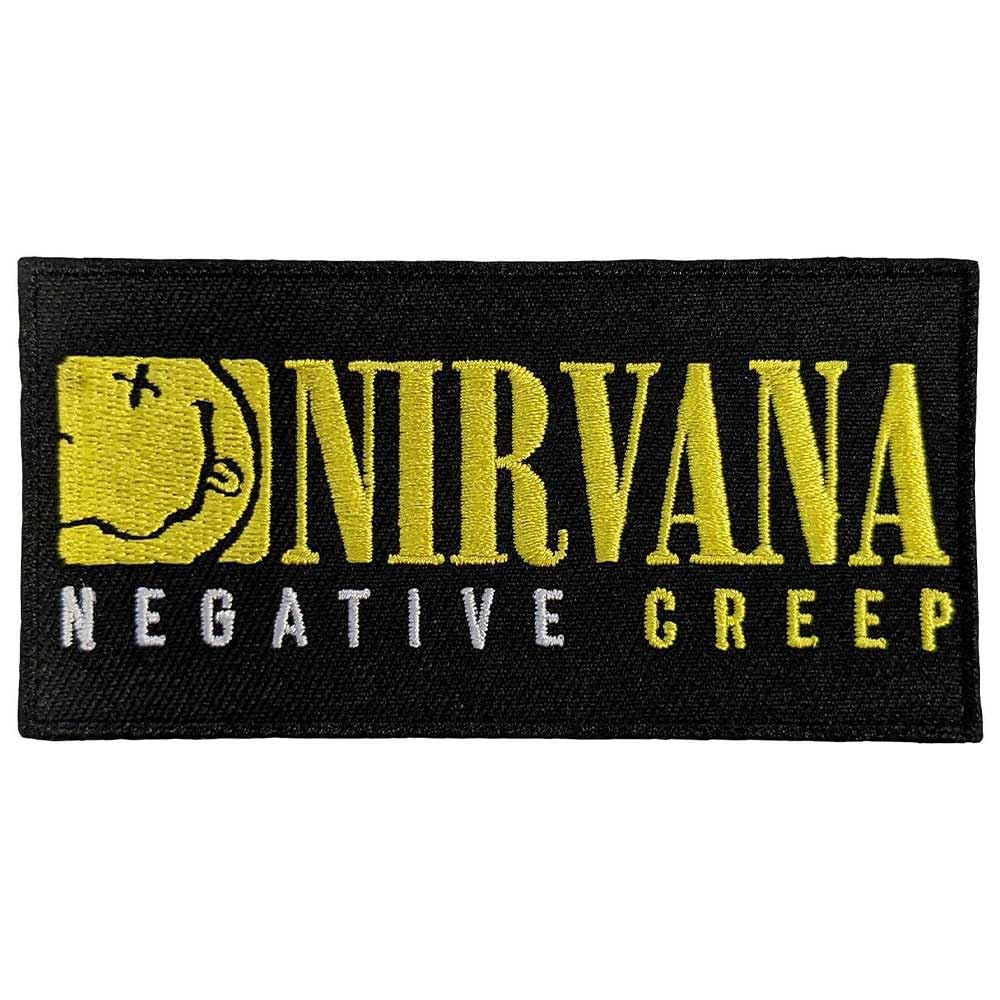 Rock Off officially licensed products Nirvana Negative Creep Woven Patch One Size