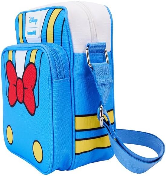 Loungefly Passport Wallets Disney Donald Duck 90th Anniversary Nylon Passport Bag Blue
