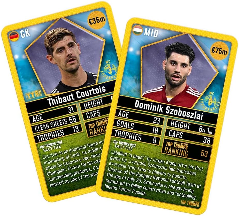 Top Trumps World Football Stars Top 200 Card Game Pack 2, Play with Kylian Mbappe, Beth Mead, Luka Modric and Pernille Harder, educational gift for ages 6 plus