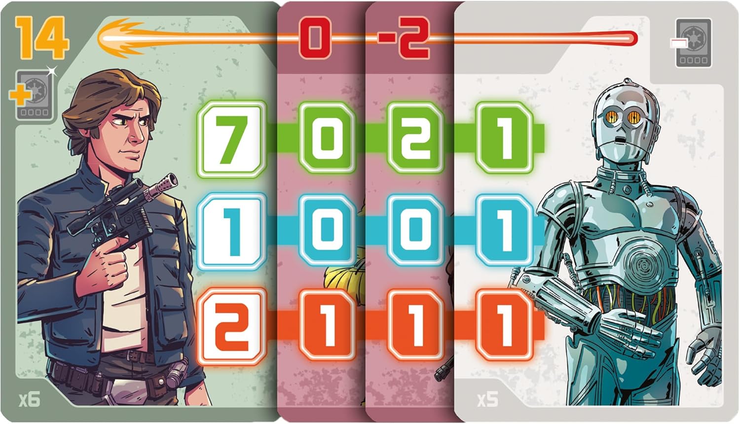 Zygomatic | Bounty Hunters | Card Game | Ages 10+ | 2-6 Players | 20 Minutes Playing Time