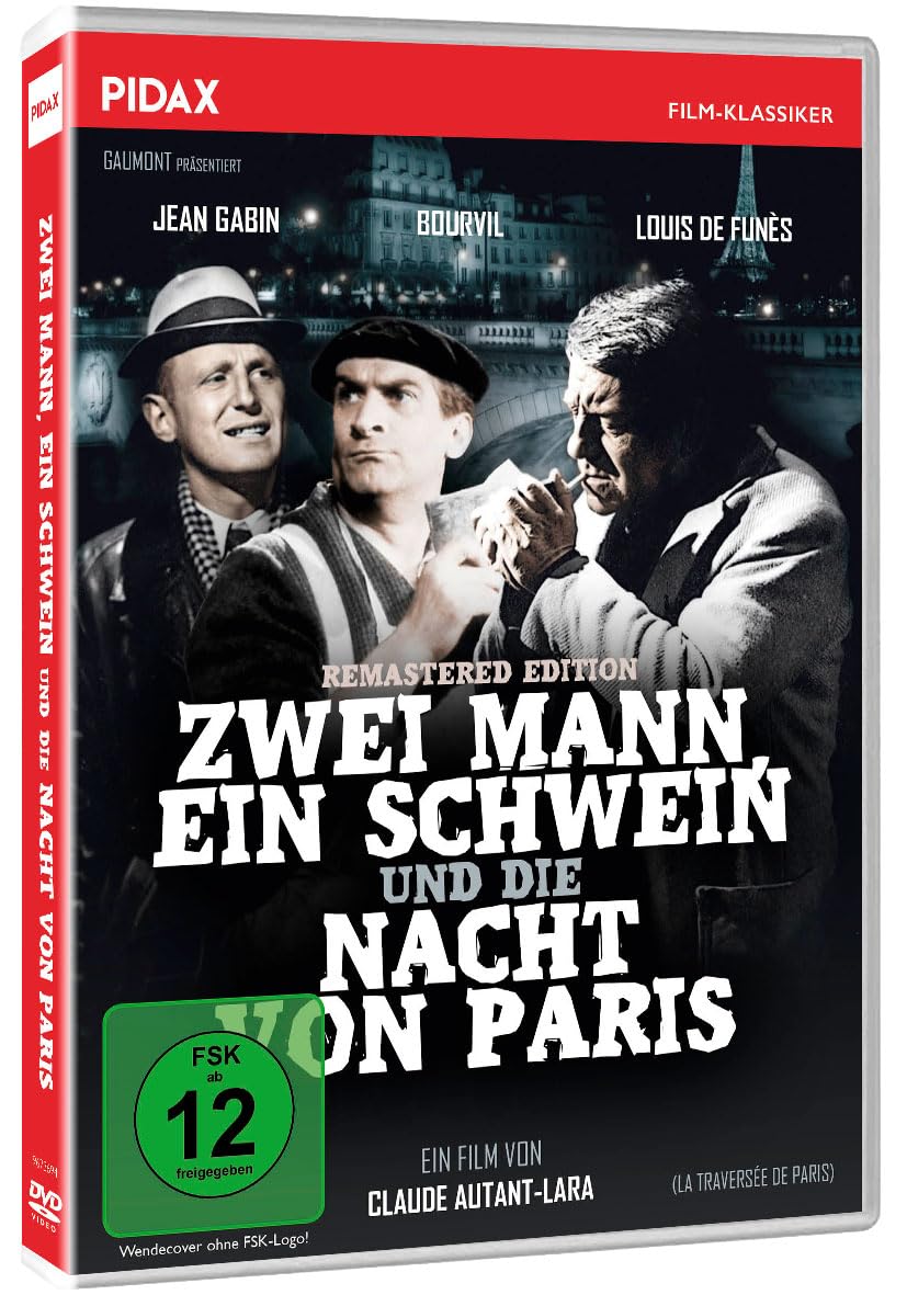 Zwei Mann, ein Schwein und die Nacht von Paris (La traversée de Paris) - Remastered Edition / Preisgekrönter Filmklassiker mit absoluter Starbesetzung (Pidax Film-Klassiker