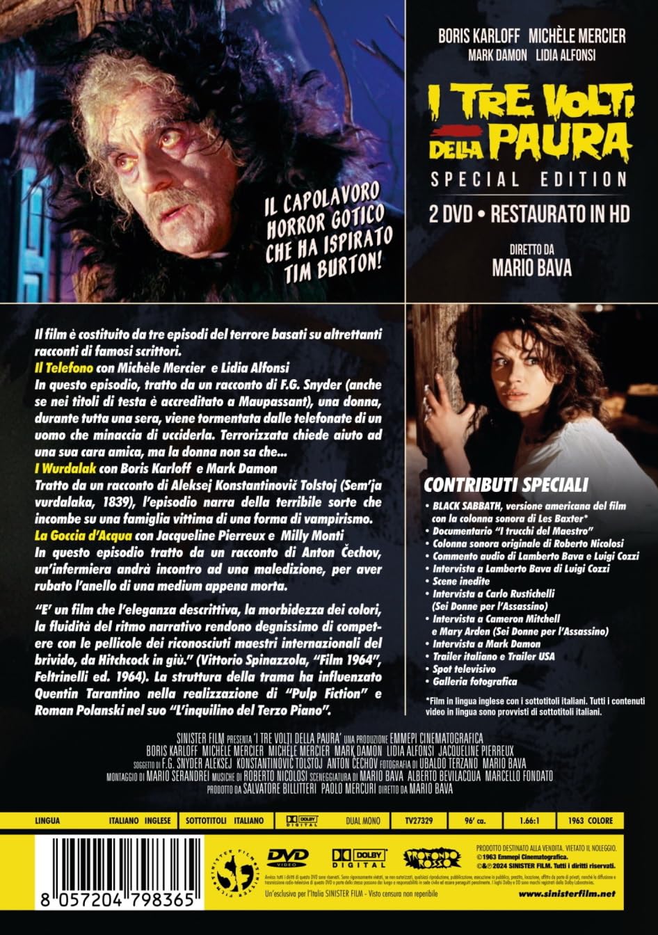 Tre Volti Della Paura (I) (Special Edition) (2 Dvd) (Restaurato In Hd