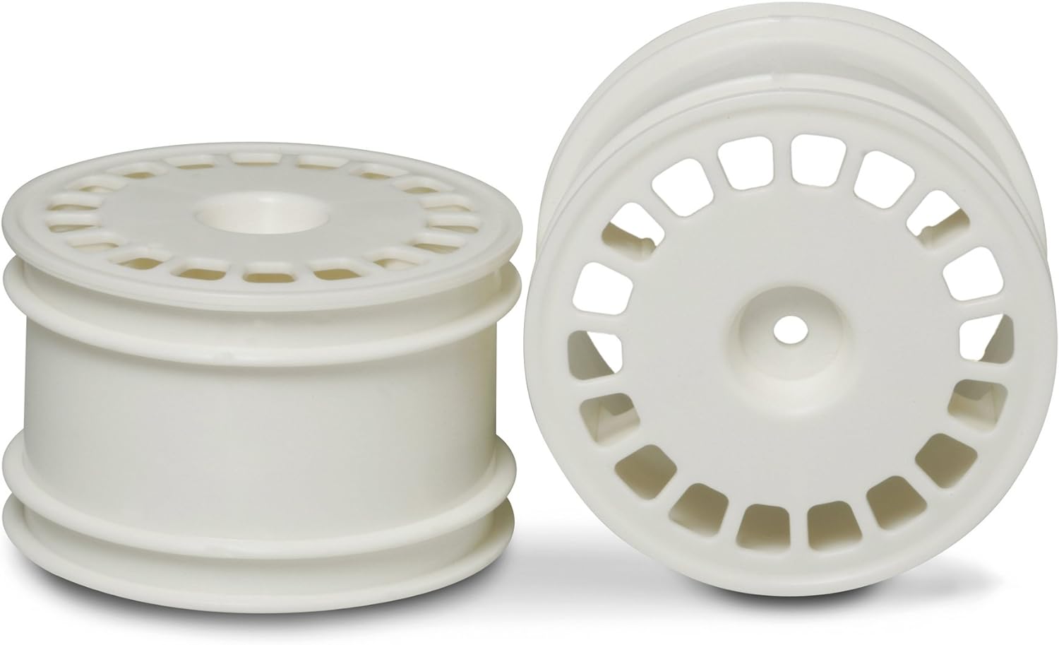 Tamiya 300053881 – DF-03 Buggy Rims Dish Rear 62/35, Pack of 2, White