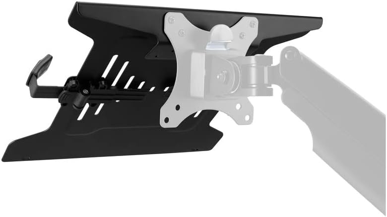 Kensington Laptop holder for Vesa Mount Monitor Arms - Laptop Stand Holder with Standard VESA 75/100 Plate, Adjustable Clamps, and Vented Design to Prevent Overheating - for Laptops Up to 15.6"
