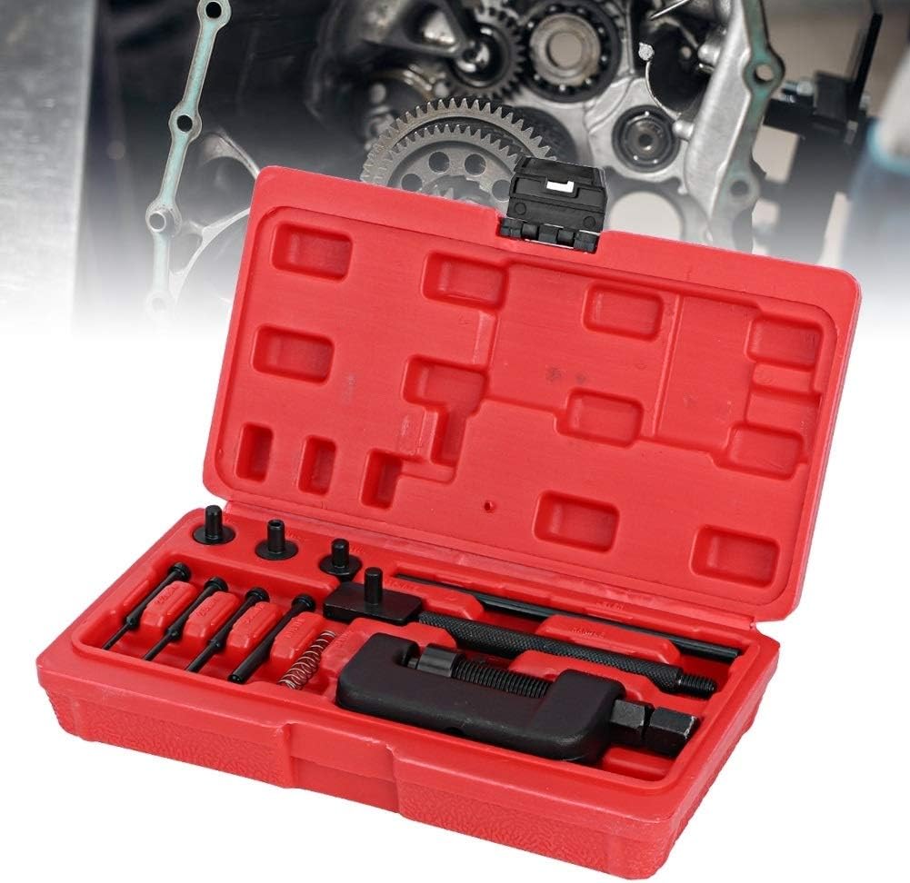 Vikenar Motorcycle Chain Breaker,Splitter Link Riveter Universal Set Riveting Tool
