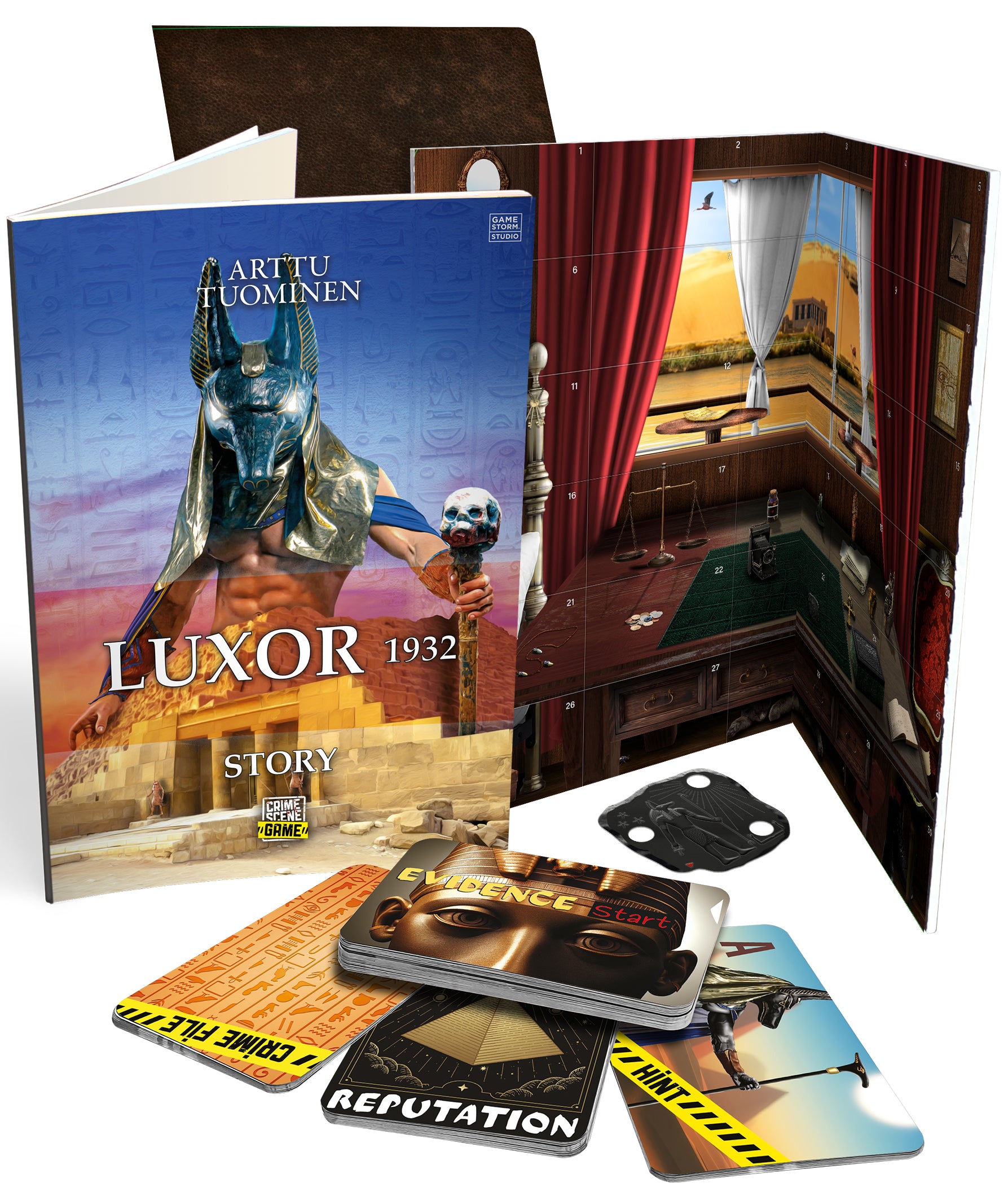 Tactic Gamestorm Crime Scene Luxor 1932 board game