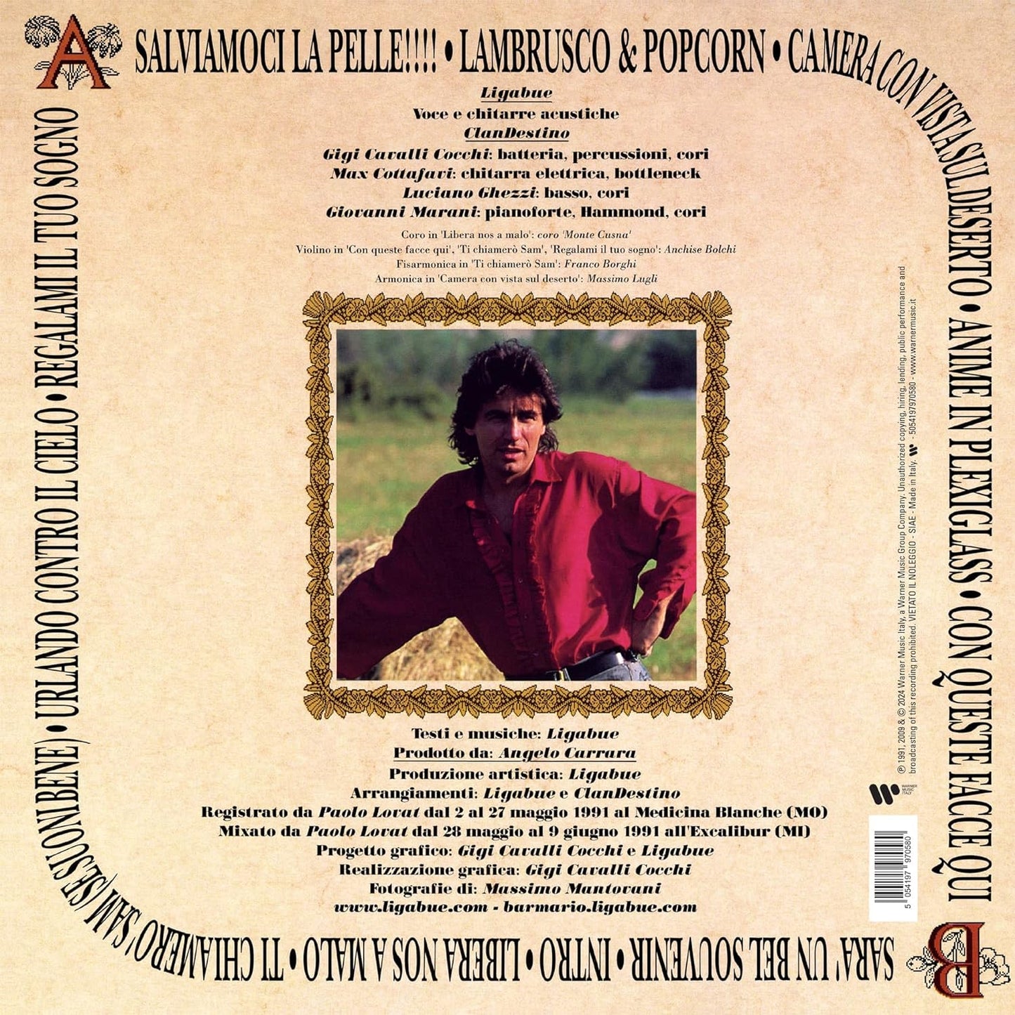 Lambrusco Coltelli Rose & Popcorn (Vinile Rosso ed. Limitata