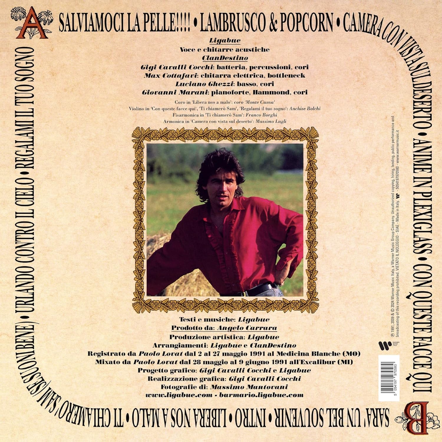 Lambrusco Coltelli Rose & Popcorn (Vinile Rosso ed. Limitata