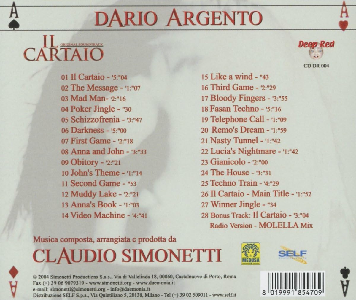 il cartaio ost d. argento
