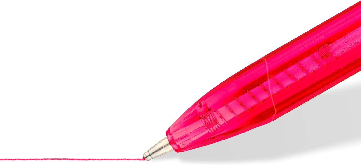 STAEDTLER 4230 MC8 Retractable Rainbow Ballpoint Pen - Assorted Colours (Pack of 8