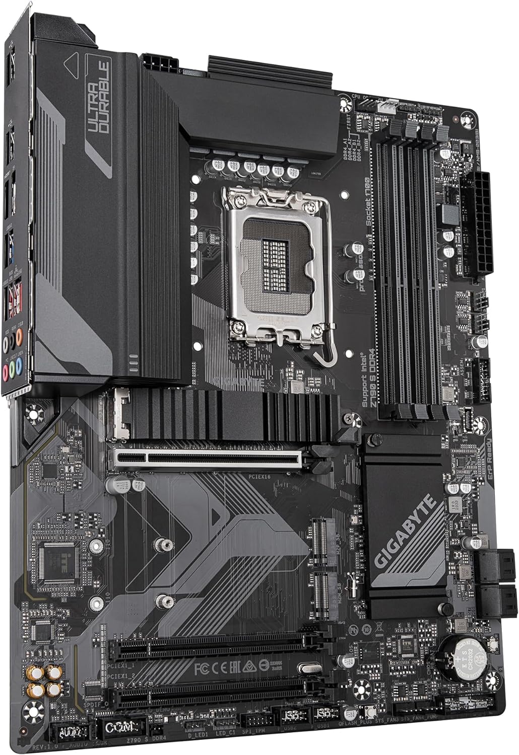 Gigabyte Z790 S DDR4 Motherboard - Supports Intel Core 14th CPUs, 8+1+1 Phases Digital VRM, up to 5333MHz DDR4, 3xPCIe 4.0 M.2, 2.5GbE LAN, USB 3.2 Gen 2