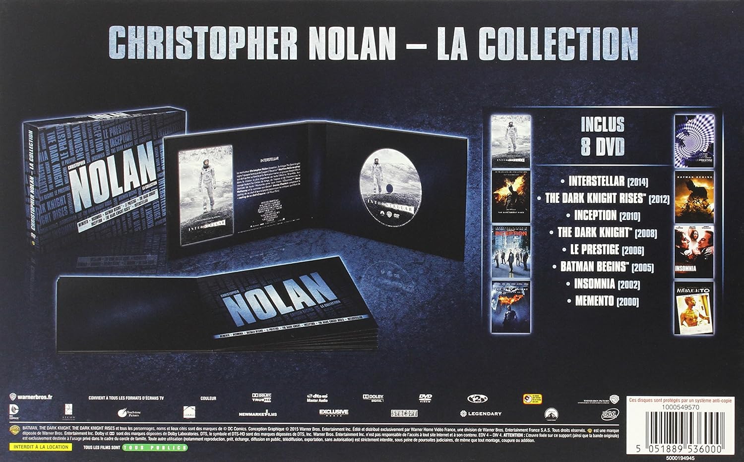 Coffret christopher nolan