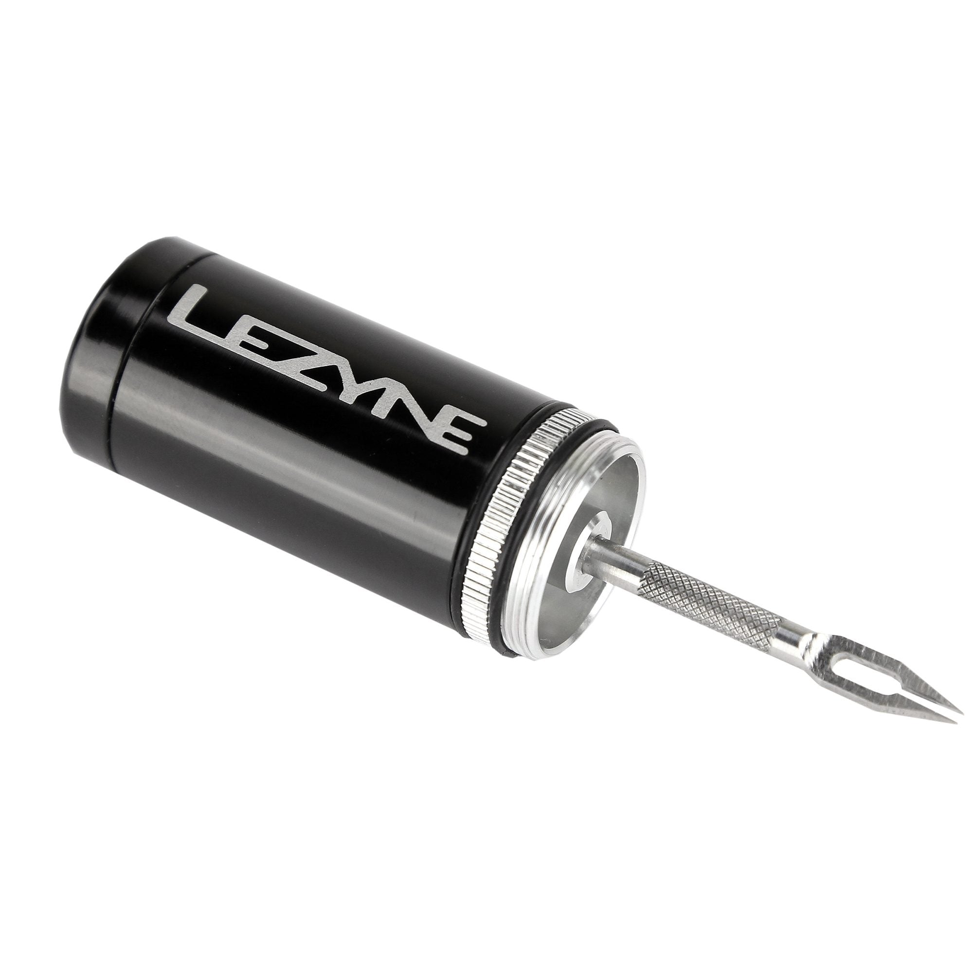 LEZYNE Tubeless Bicycle Tire Repair Kit, Mountain & Gravel Bike Tires, 5 Thick Tire Plugs, Combined Ream, Storage Tube, Compact, Fixes Punctures or Flats On The Go