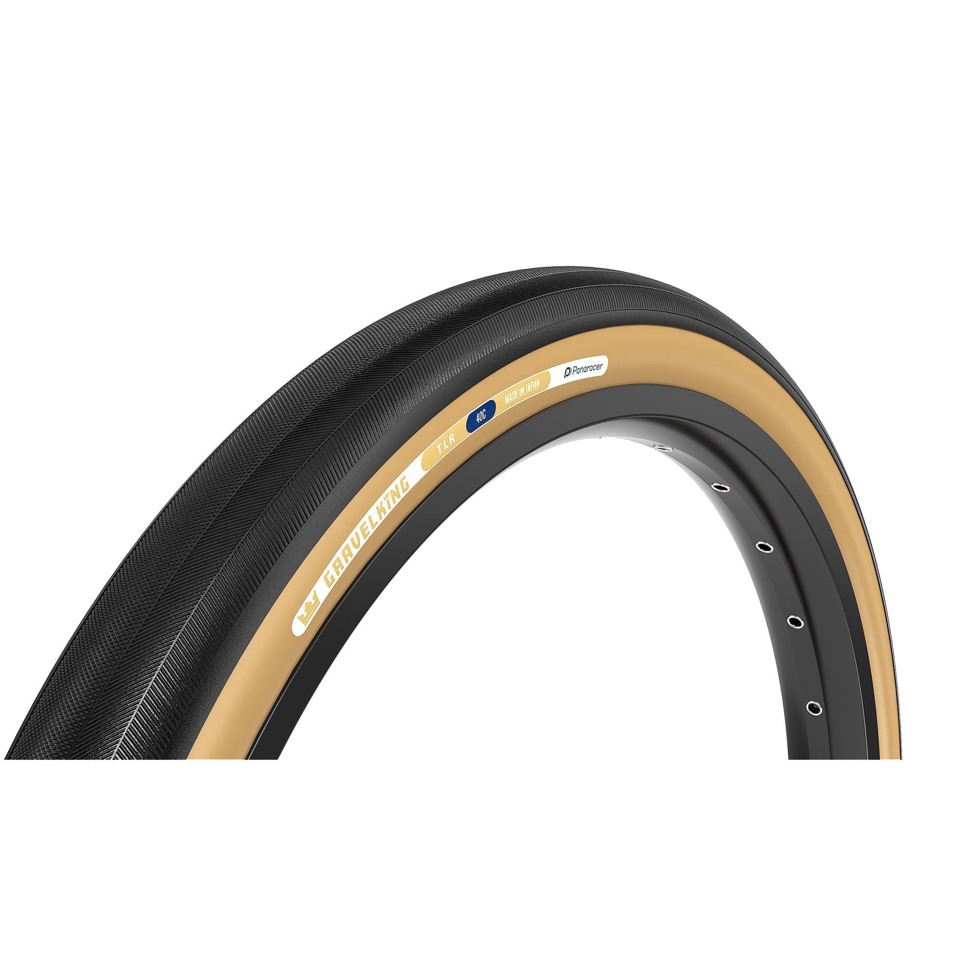 Panaracer Gravelking Slick TLR Tubeless Ready Faltreifen - ZSG Gravel Compound Pannensicher - Beadlock-Technologie - 120Tpi TuffTex Gehäuse - Gravel Fahrradreifen