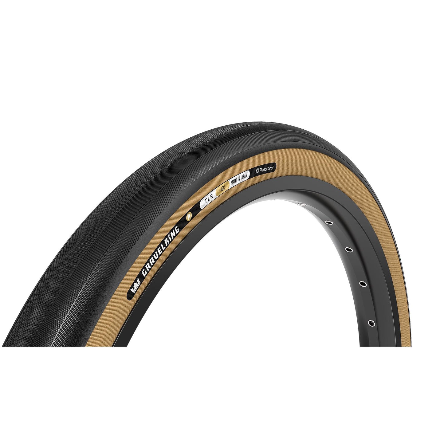 Panaracer Gravelking Slick R-Line TLR Tubeless Ready Faltreifen - ZSG Gravel Compound Pannensicher - Beadlock-Technologie - 120Tpi TuffTex-R Gehäuse - Gravel Fahrradreifen